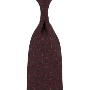 Ancient Madder Silk Tie - Burgundy - Hand-Rolled