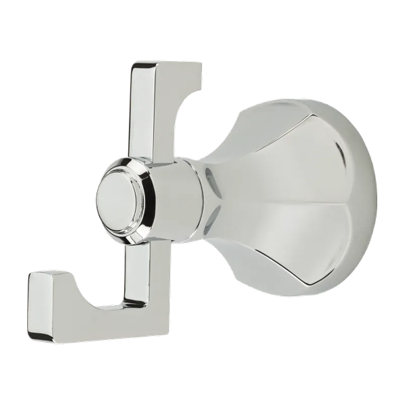 Arterra 2" Square-J Robe Hook in Polished Chrome