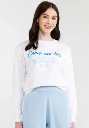 Be Paris Collection: Crois En Toi' Graphic Sweatshirt