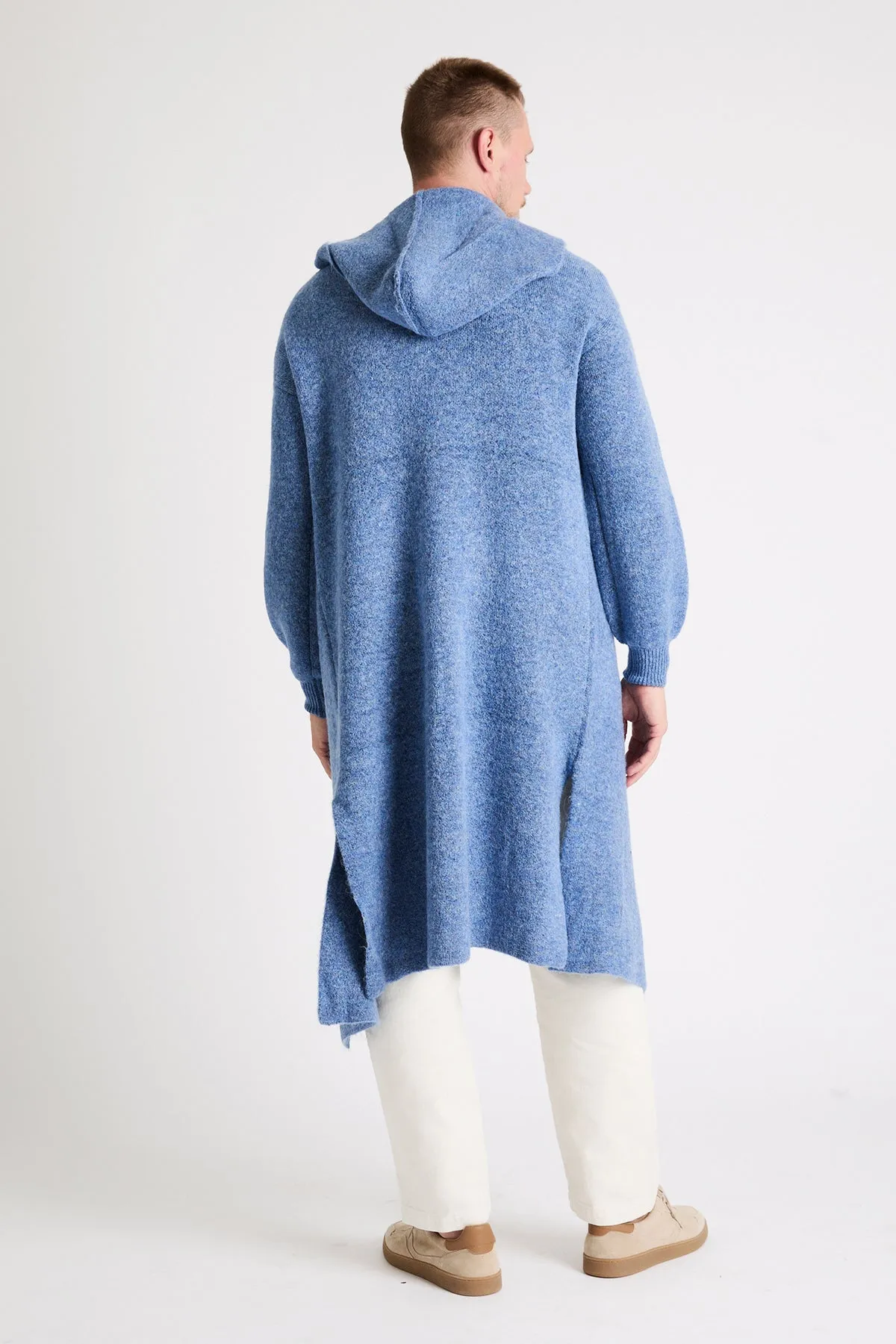   Beryll Alvaro Cashmere Blend Coat with Hood | Juicy Blue