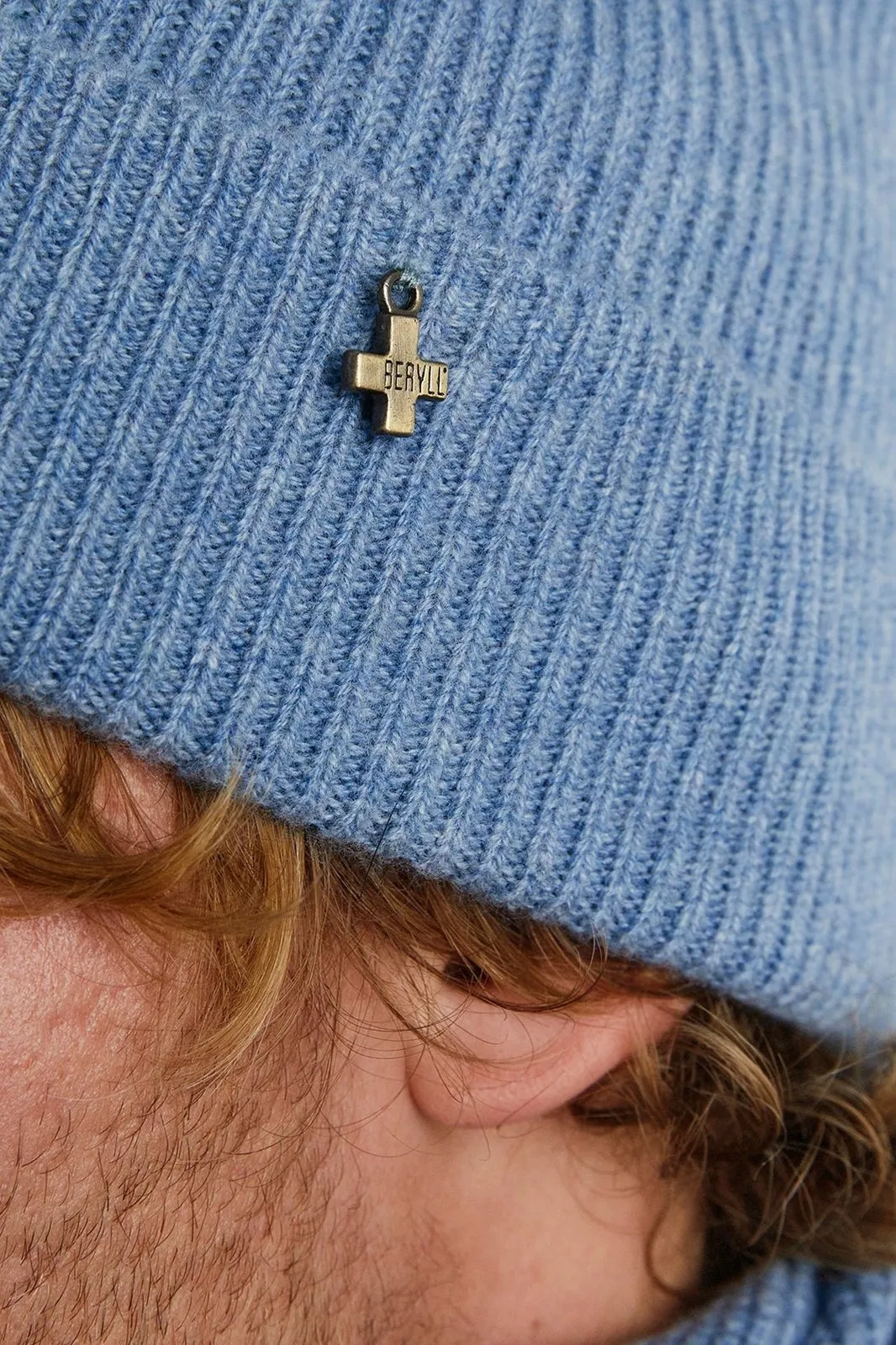   Beryll Cashmere Beanie | Sky Blue