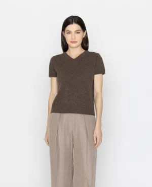 Cashmere 2-Way Short Sleeve Sweater