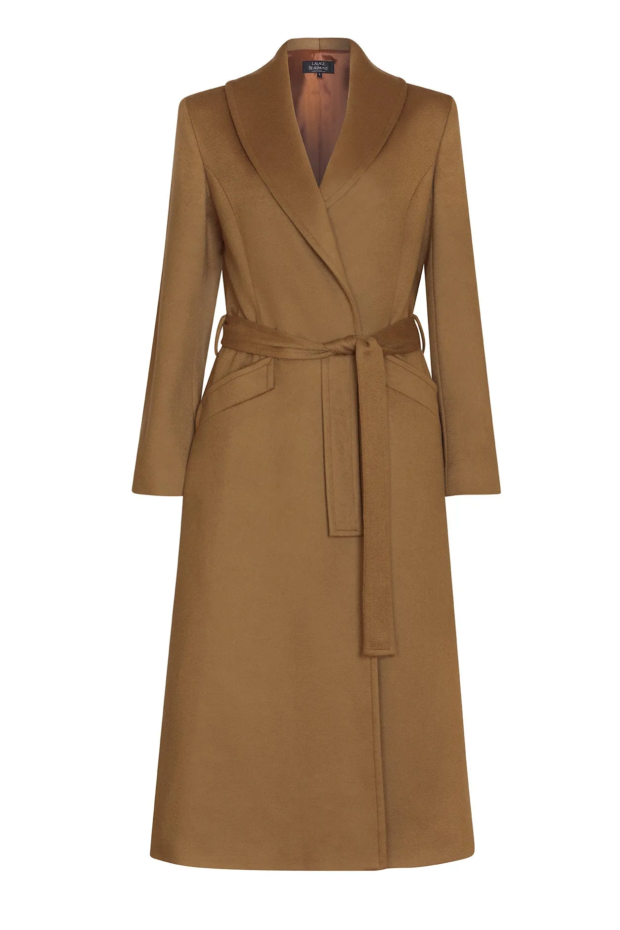 Cashmere Coat in Camel - Tahlia