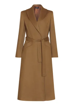 Cashmere Coat in Camel - Tahlia