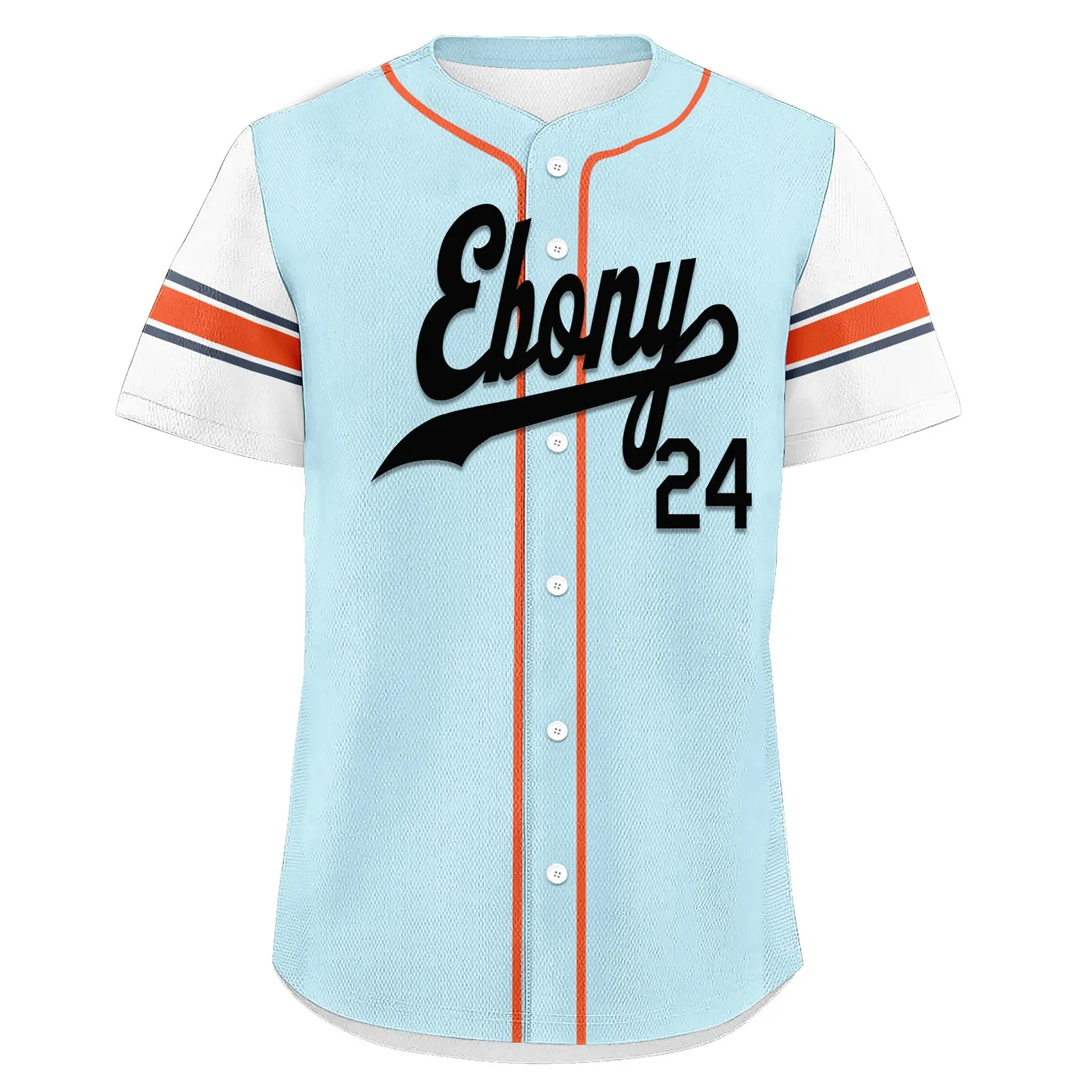 Custom Light Blue Classic Style White Authentic Baseball Jersey BSBJ01-D020287-1