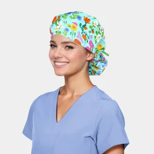 Francesca's Meadows - Poppy Bouffant Scrub Hats