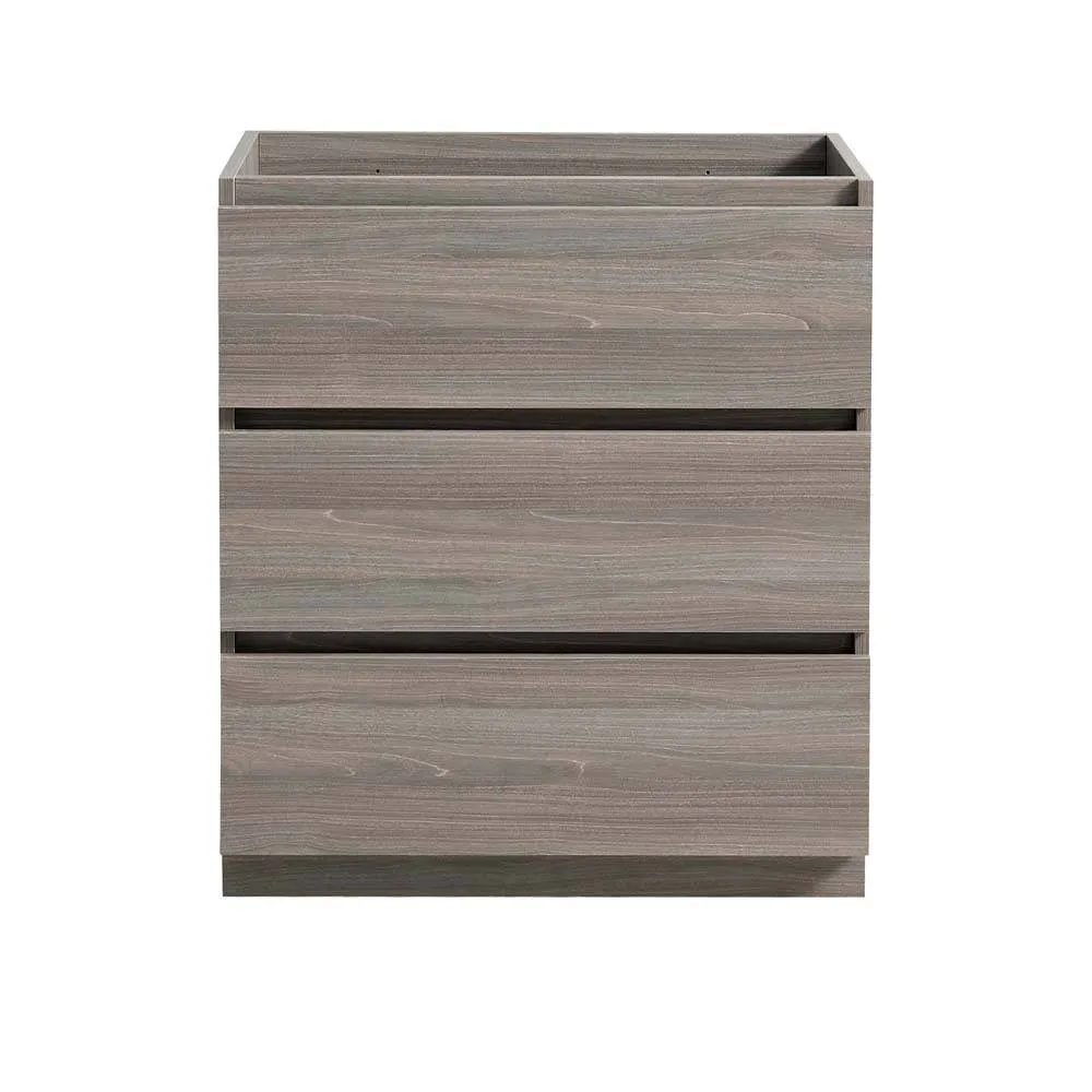 Fresca FCB9330MGO Lazzaro 30" Gray Wood Free Standing Modern Bathroom Cabinet