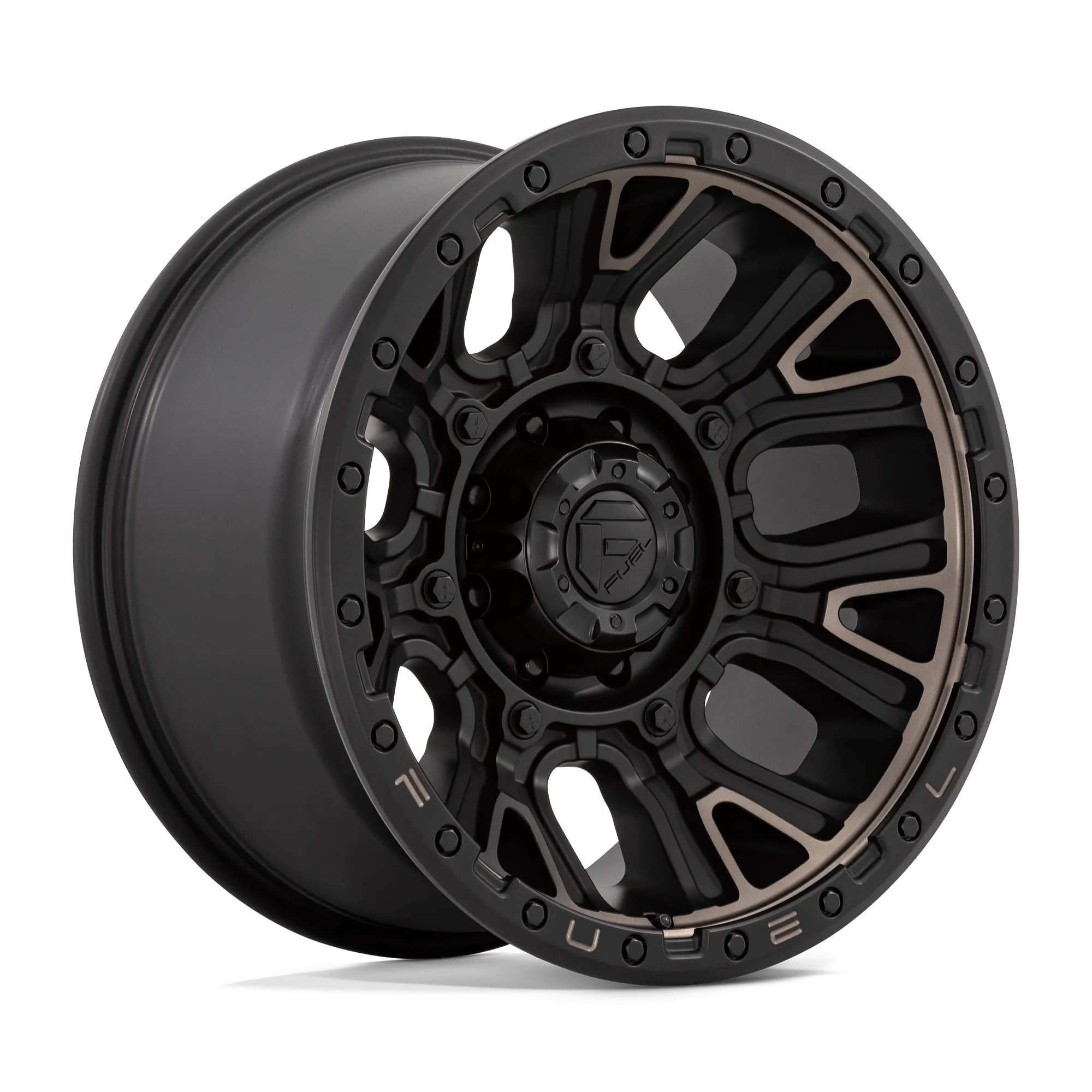 Fuel Traction Wheels Matte Black w/ Double Dark Tint D824 | 2022-2025 Toyota Tundra (Multiple Size Options)