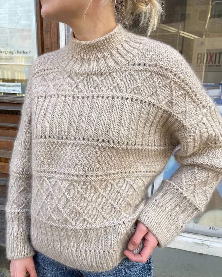 Ingrid sweater by PetiteKnit, No 1 knitting kit