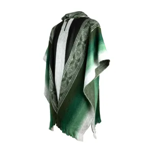 Isazi - Lightweight Baby Alpaca Hooded Poncho - Emerald Green - Unisex