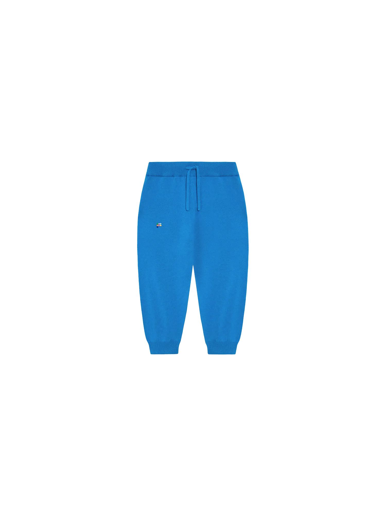 Kids' Recycled Cashmere Track Pants—cerulean blue