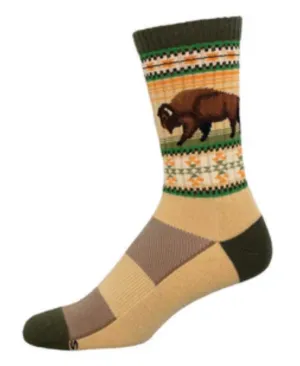 Men's Merino Buffalo Range Crew Sock