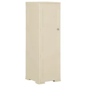 Plastic Cabinet 40x43x125 cm Wood Design Angora White