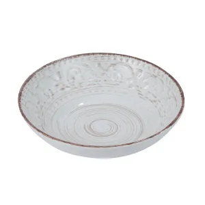 Rustic Flare White Bowl