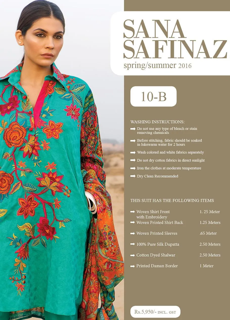 Sana Safinaz Spring/Summer Lawn Collection 2016 – 10B