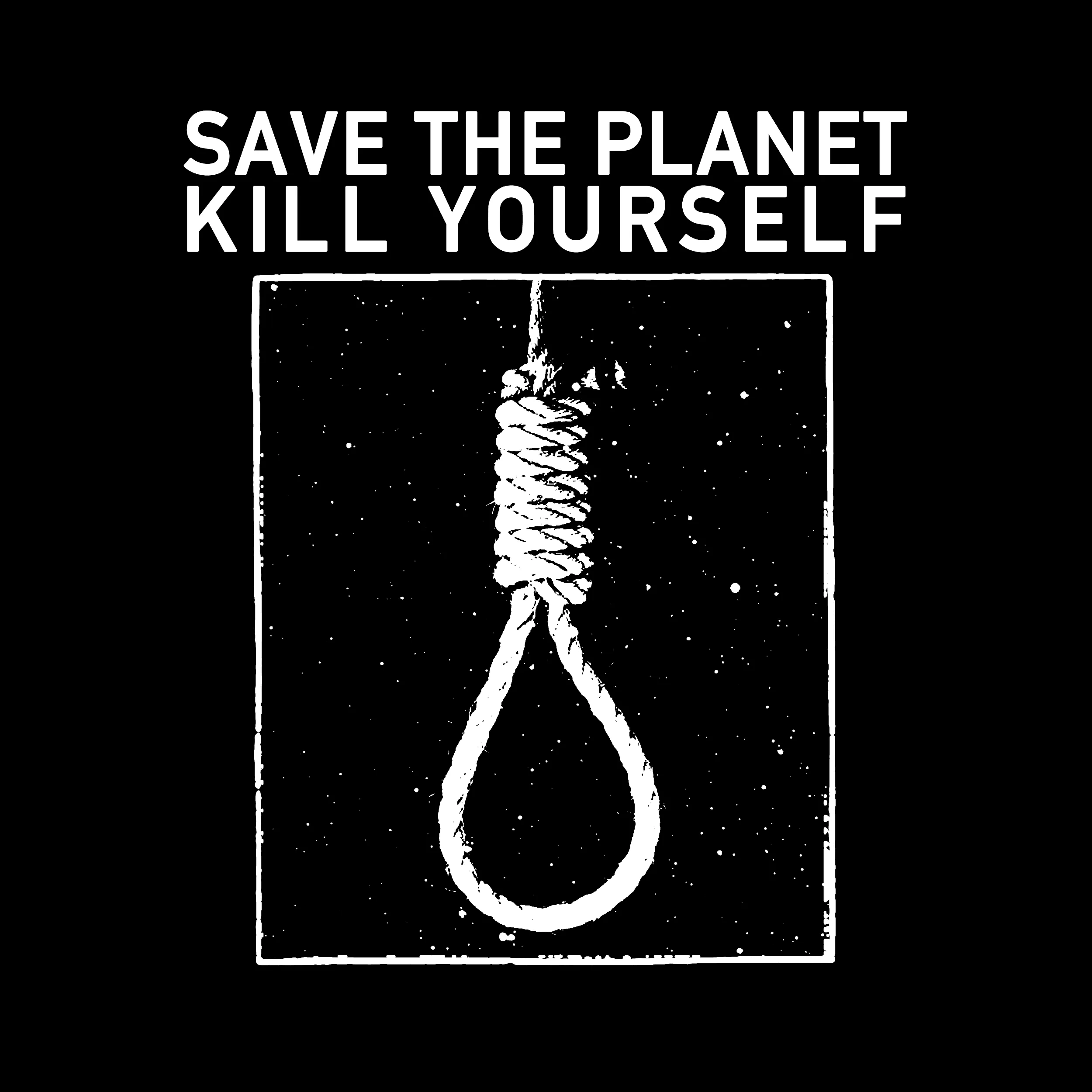 Save The Planet Kill Yourself Slim Fit Tee