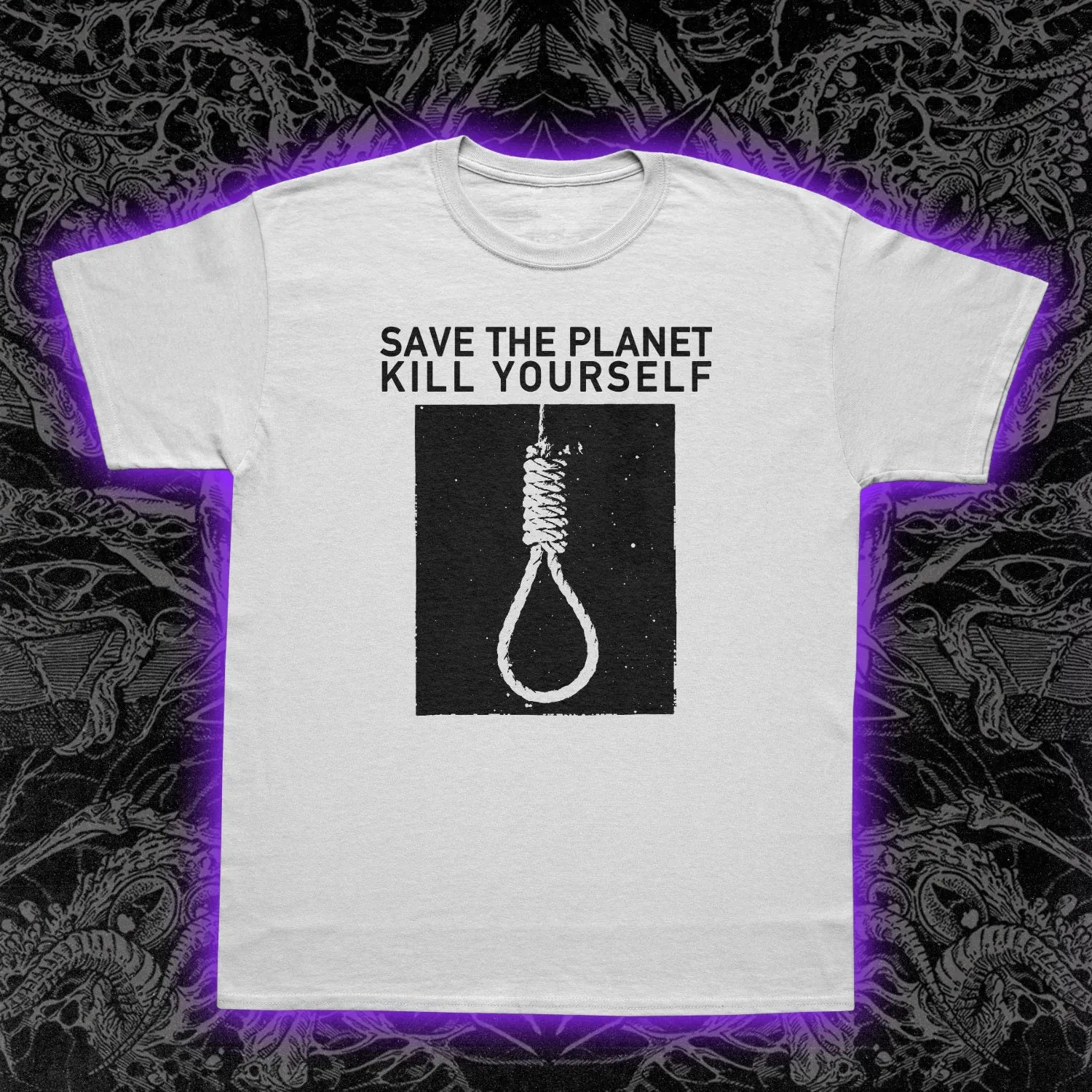 Save The Planet Kill Yourself Slim Fit Tee