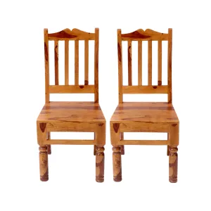 (Set of 2) Dual Tone Design Sheesham Dining Chair