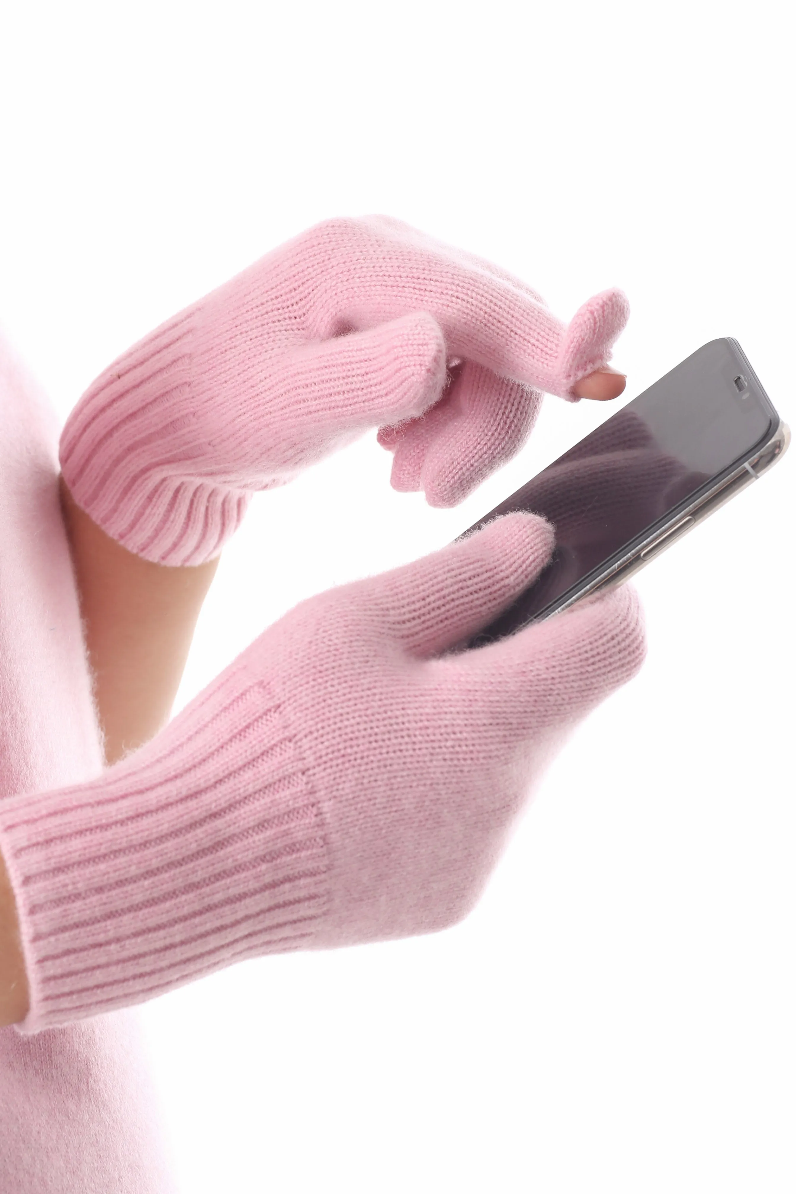 Sustainable Cashmere Glove - Light Pink