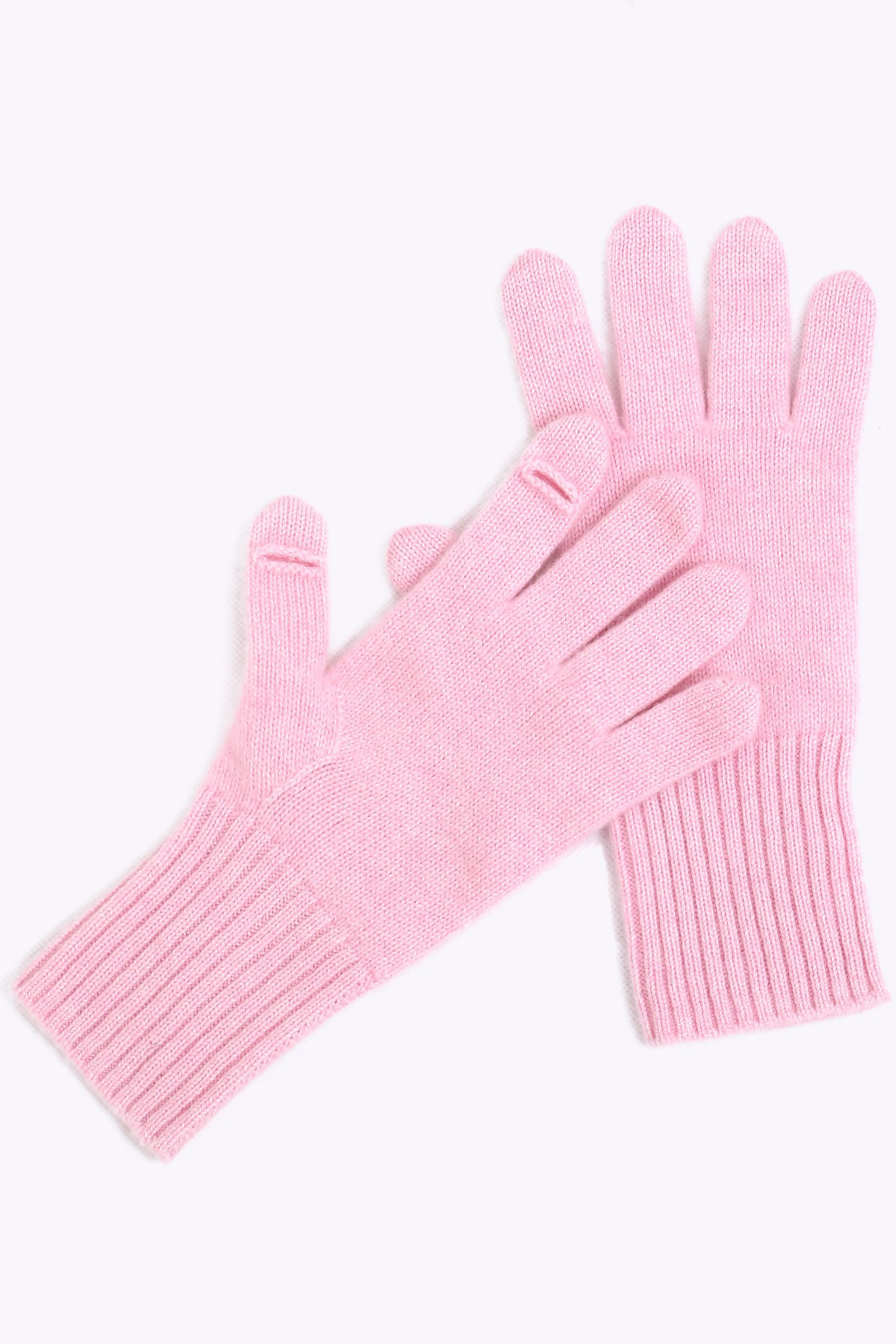 Sustainable Cashmere Glove - Light Pink