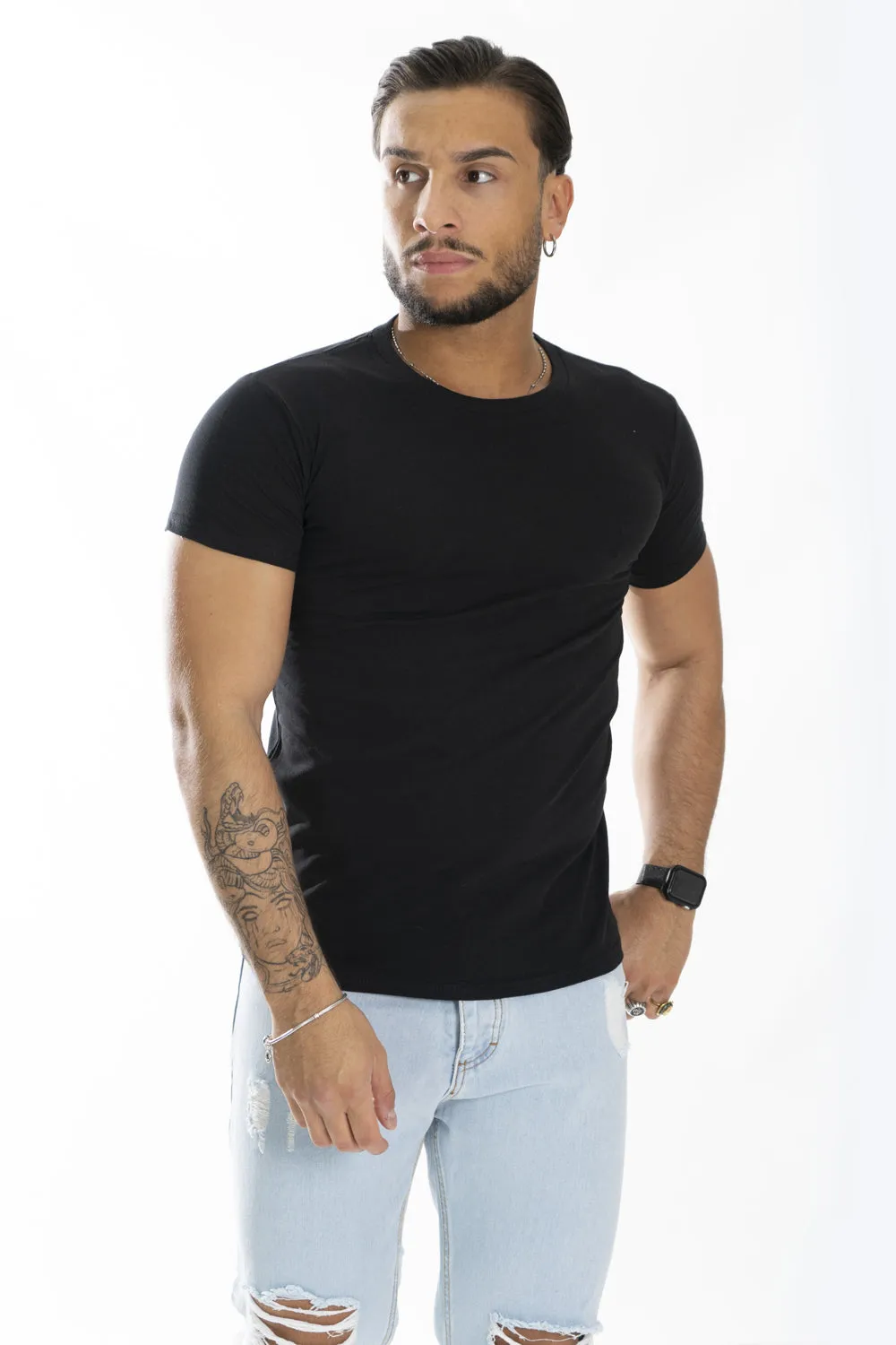 T-Shirt Uomo Slim Fit Basic Tinta Unita Art. Ts163