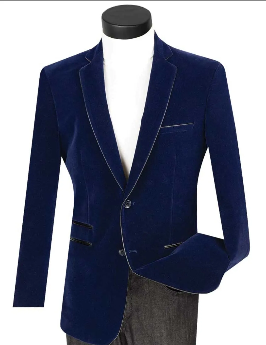 Vinci Slim Fit Velvet Sport Jacket