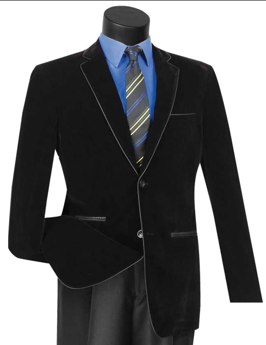 Vinci Slim Fit Velvet Sport Jacket